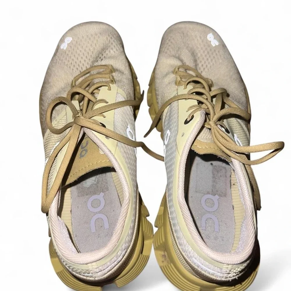 Unisex/Women's On Cloud X Running Athletic Shoes Size 7.5 Glade/Citron Yellow